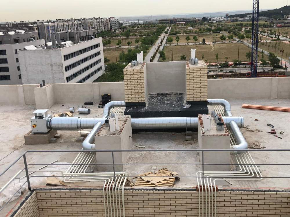 Instalación del sistema de ventilación mecánica